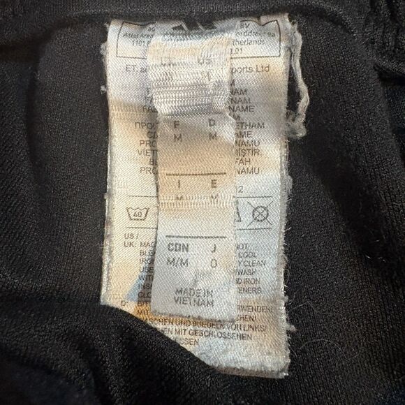 Adidas Joggers Mens M Black White Striped Athletic Pants Track Athleisure Sport - Picture 3 of 7